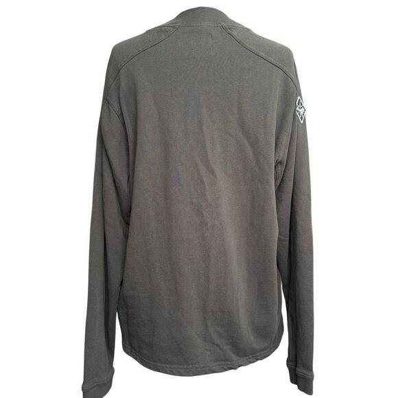 Prana Gray Pullover Sweatshirt Men's Size Medium Organic Cotton Heavyweight - Picture 4 of 8